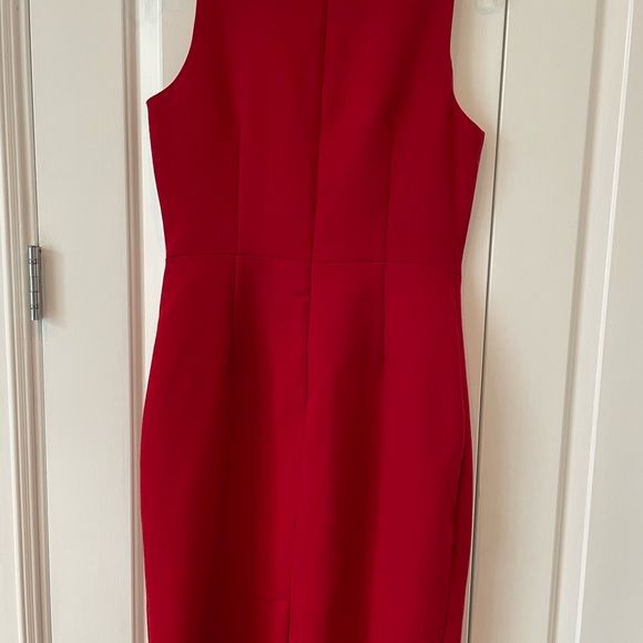 Talbots Red Sleeveless Classic Career Sheath Dress Women's Size 6 - Picture 2 of 5